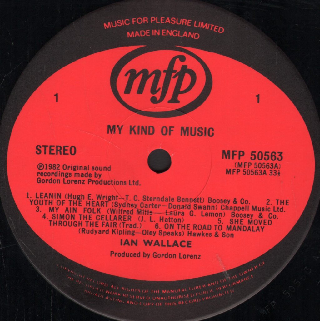 Ian Wallace - My Kind Of Music - Lp