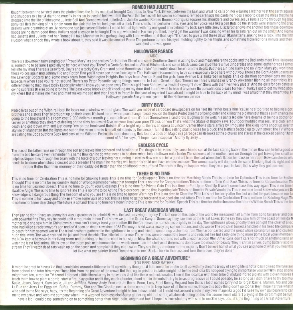 Lou Reed - New York - Lp