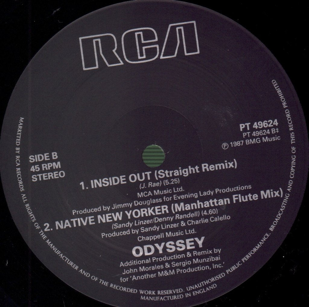 Odyssey - Inside Out (87 Remix) - 12 Inch