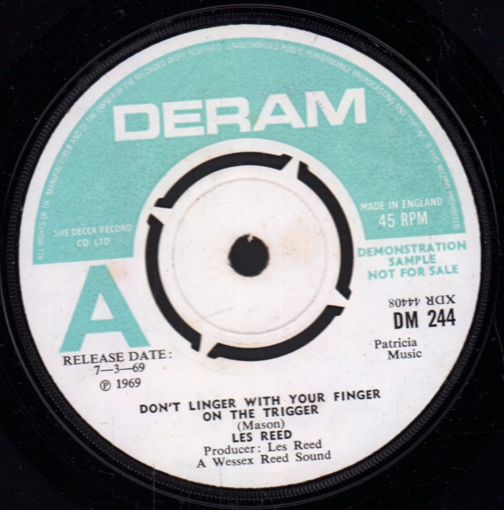 Les Reed - Don't Linger With Your Finger On The Trigger - 7 Inch