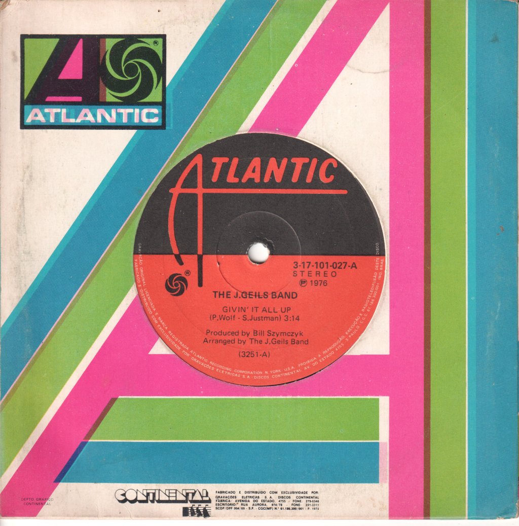 J. Geils Band - Givin' It All Up - 7 Inch
