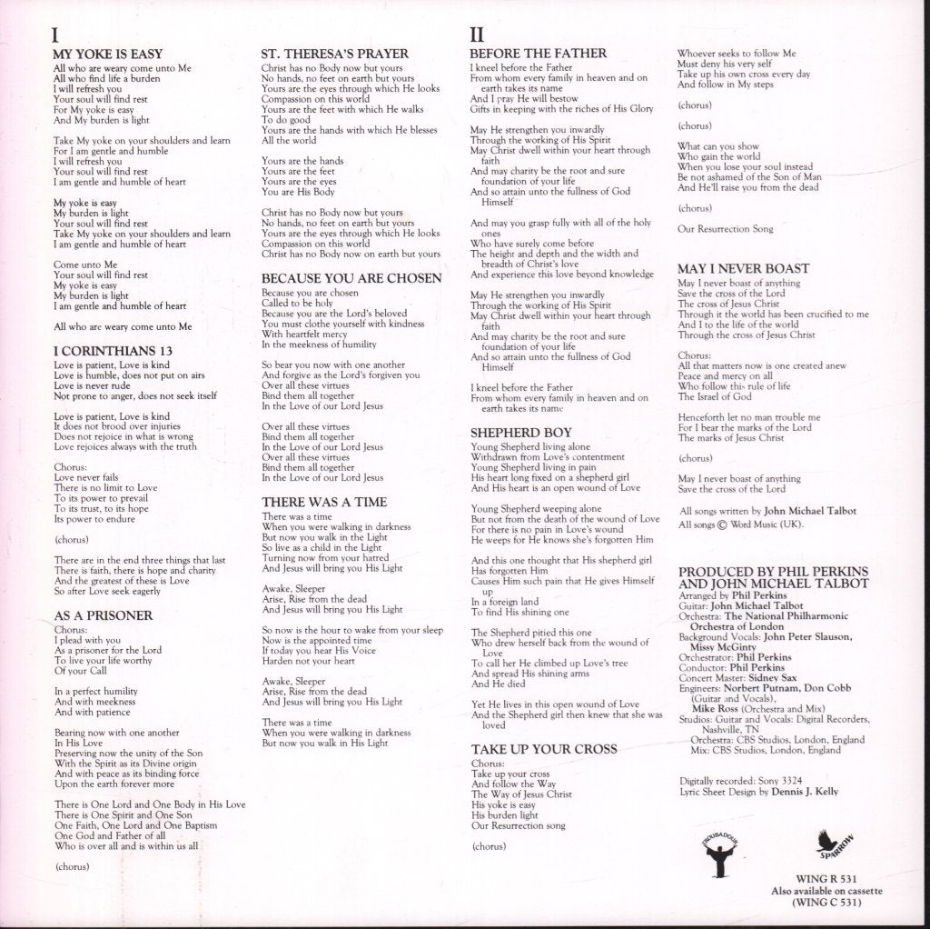 John Michael Talbot - Heart Of The Shepherd - Lp
