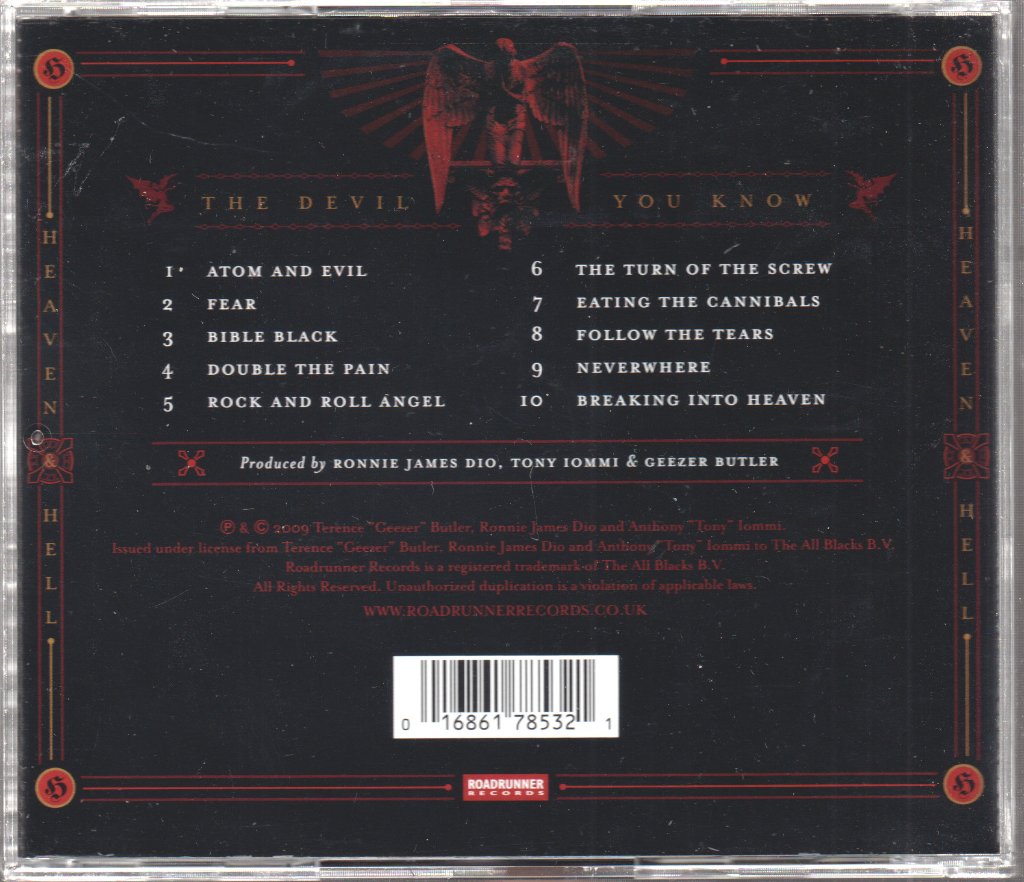Heaven And Hell - Devil You Know - Cd