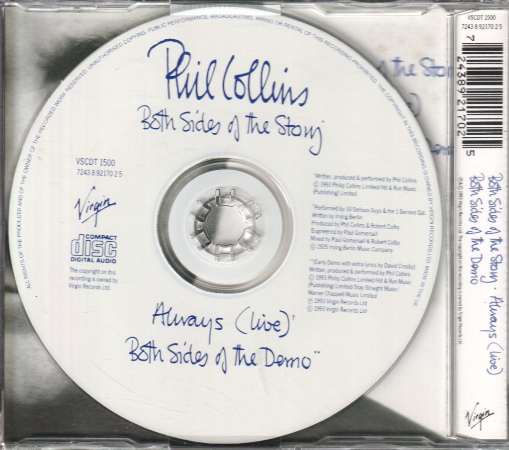 Phil Collins - Both Sides Of The Story - Cd