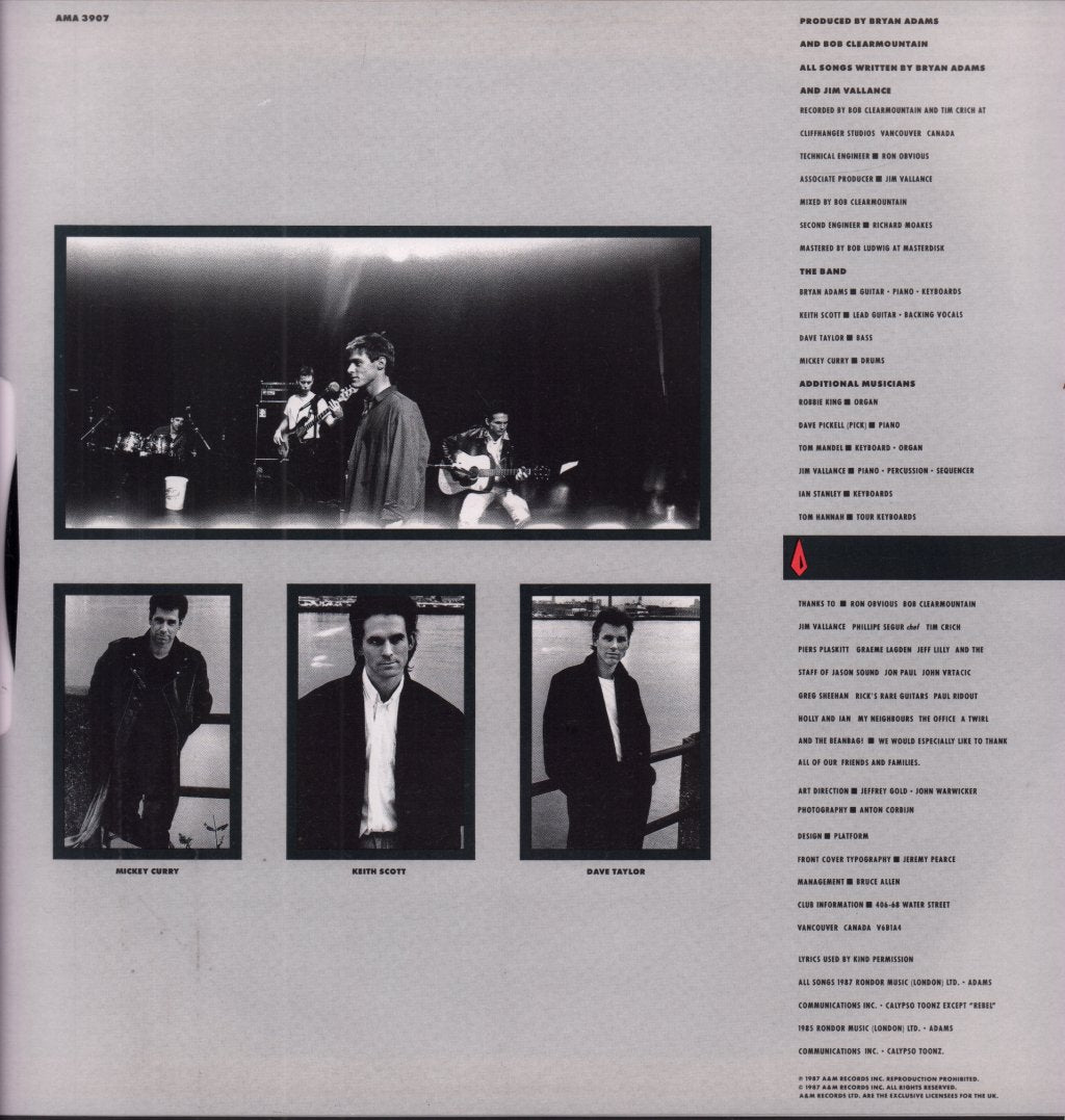 Bryan Adams - Into The Fire - Lp