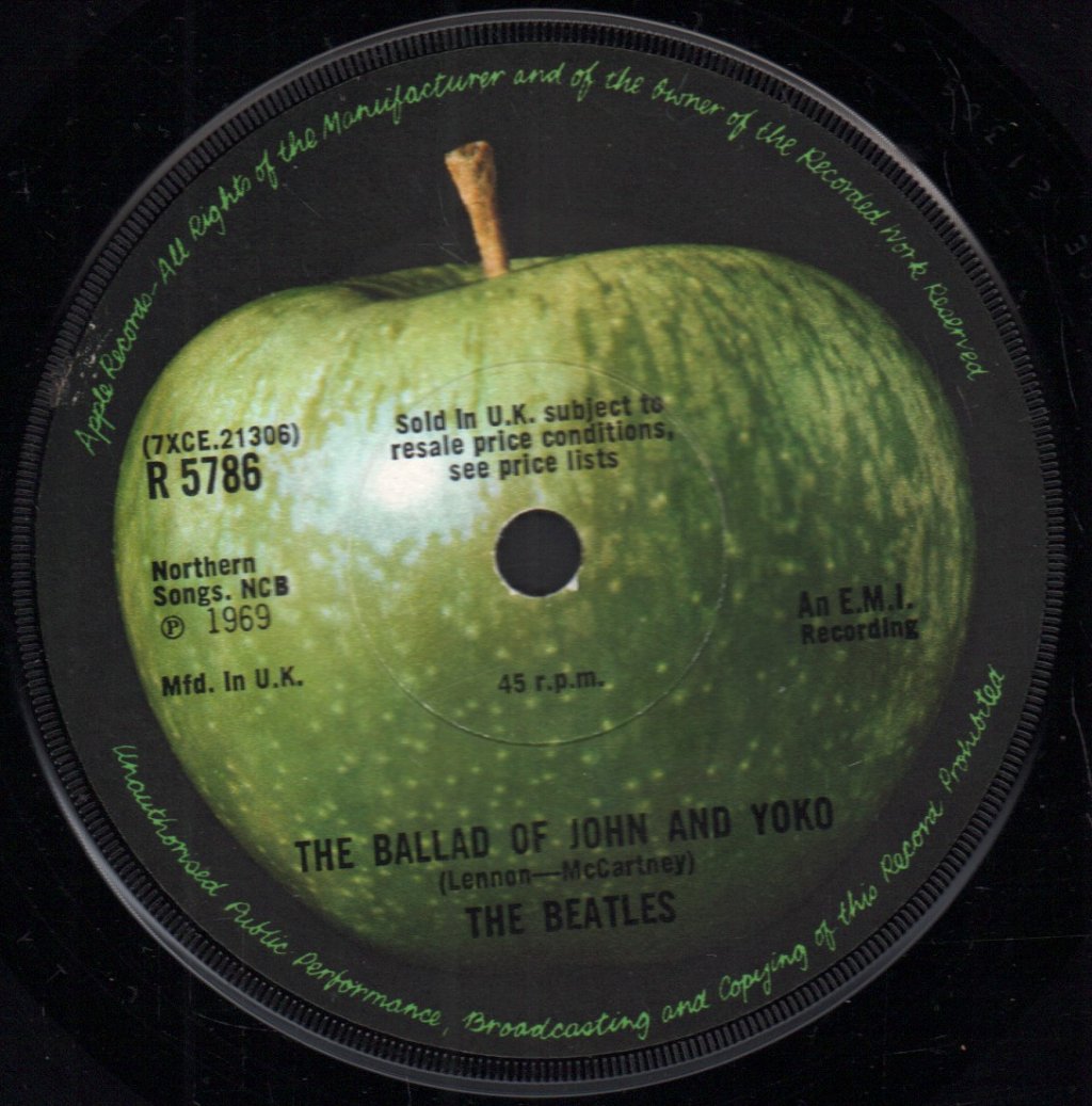 Beatles - Ballad Of John And Yoko - 7 Inch