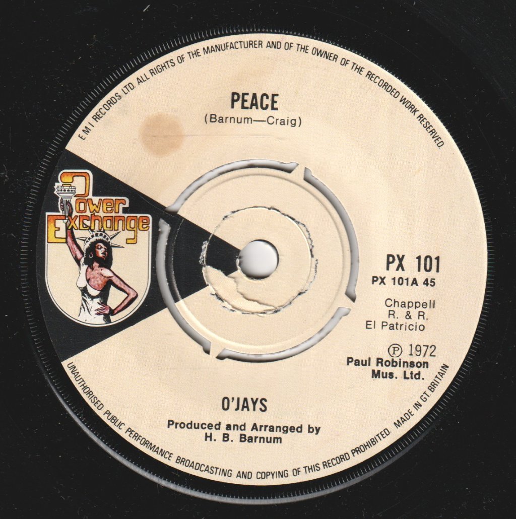 O'Jays - Peace - 7 Inch