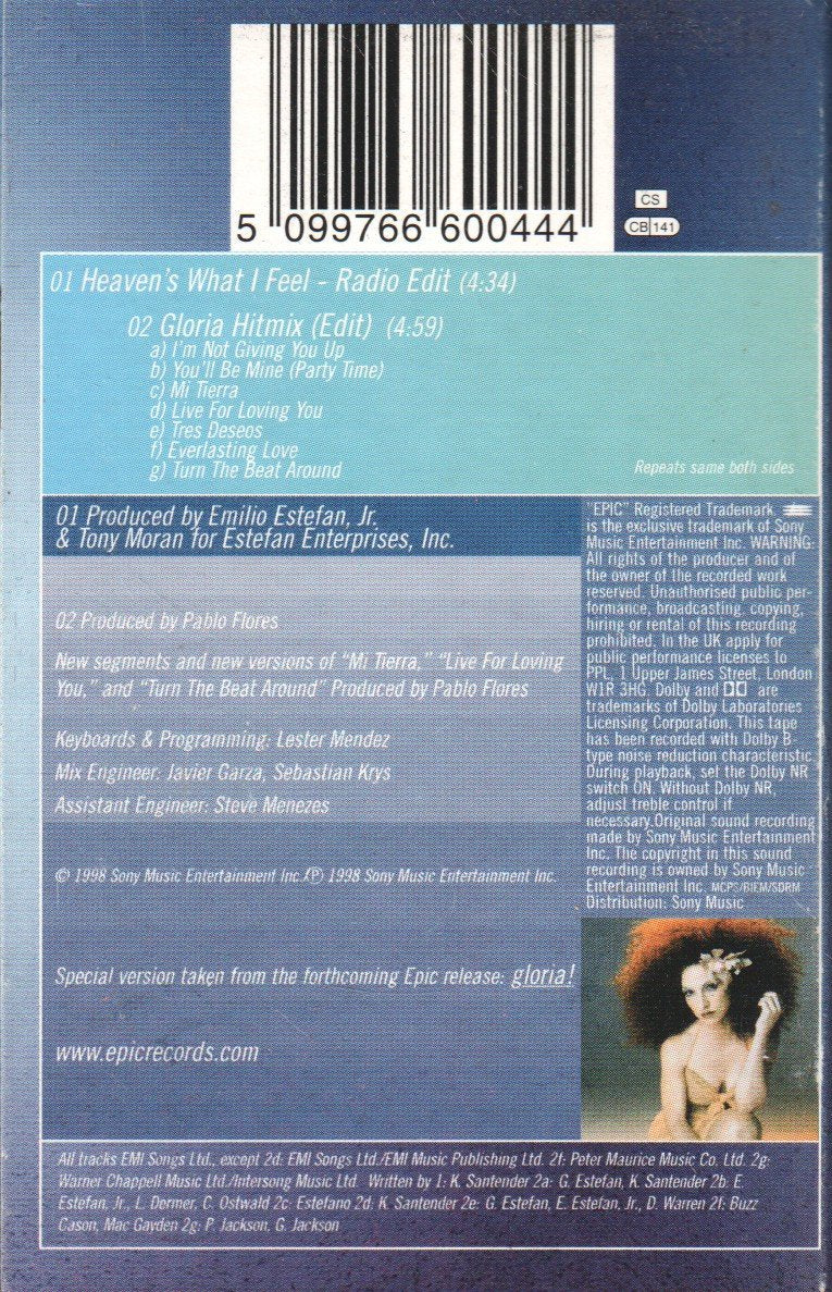 Gloria Estefan - Heaven's What I Feel - Cassette
