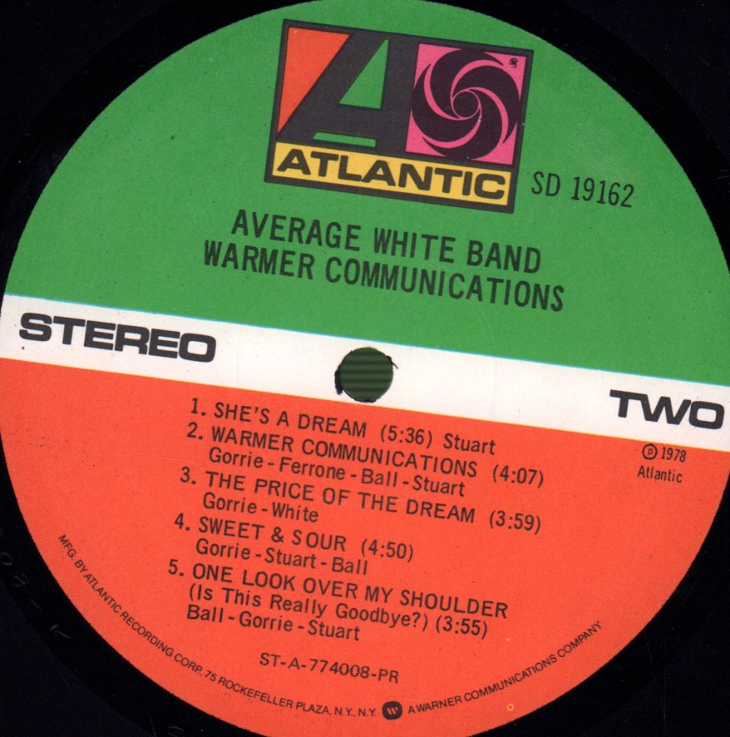 Average White Band - Warmer Communications - Lp