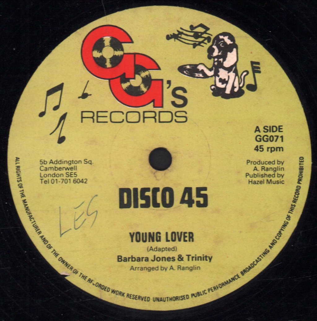 Barbara Jones & Trinity - Young Lover - 12 Inch