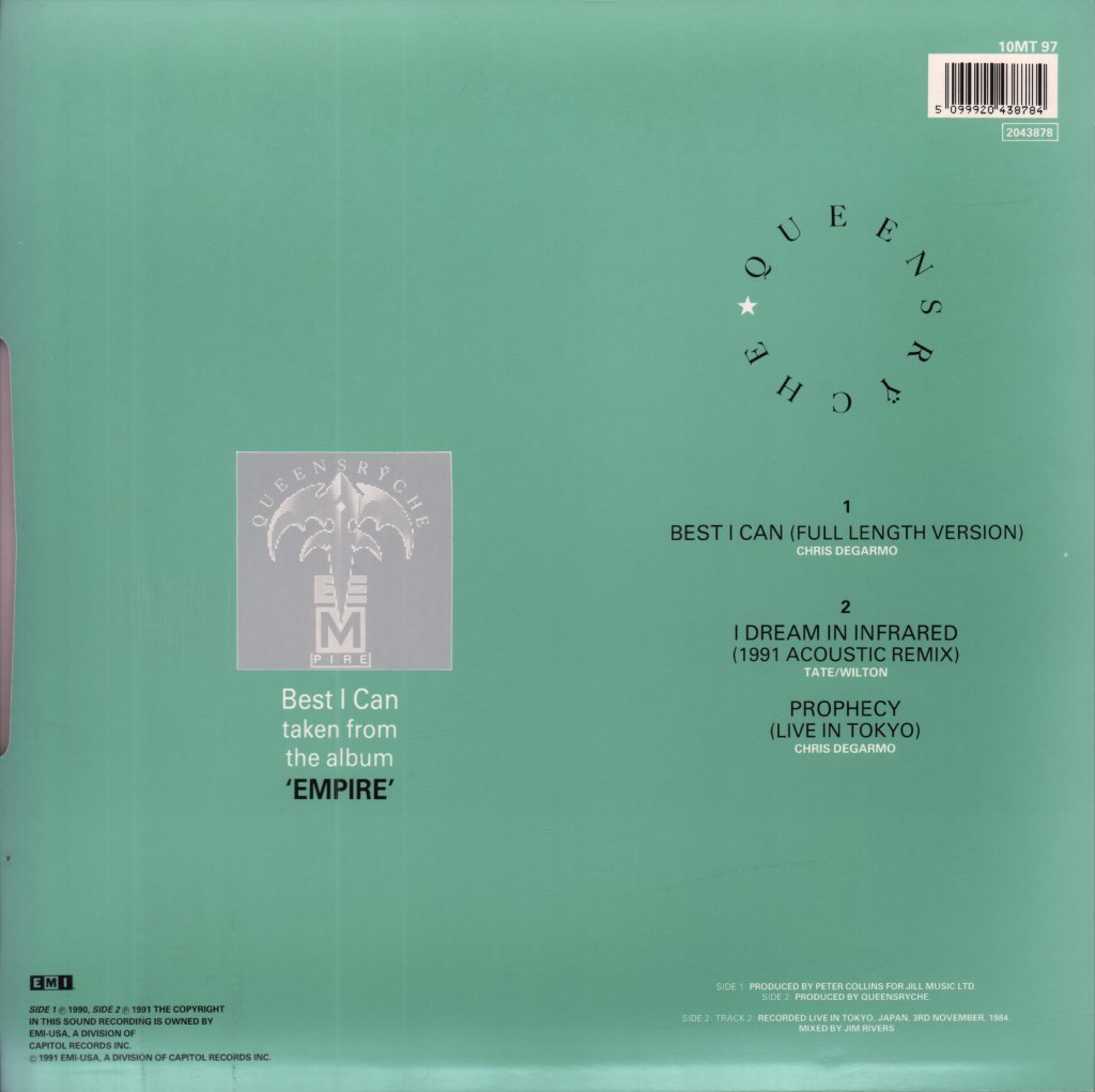 Queensryche - Best I Can - 10 Inch