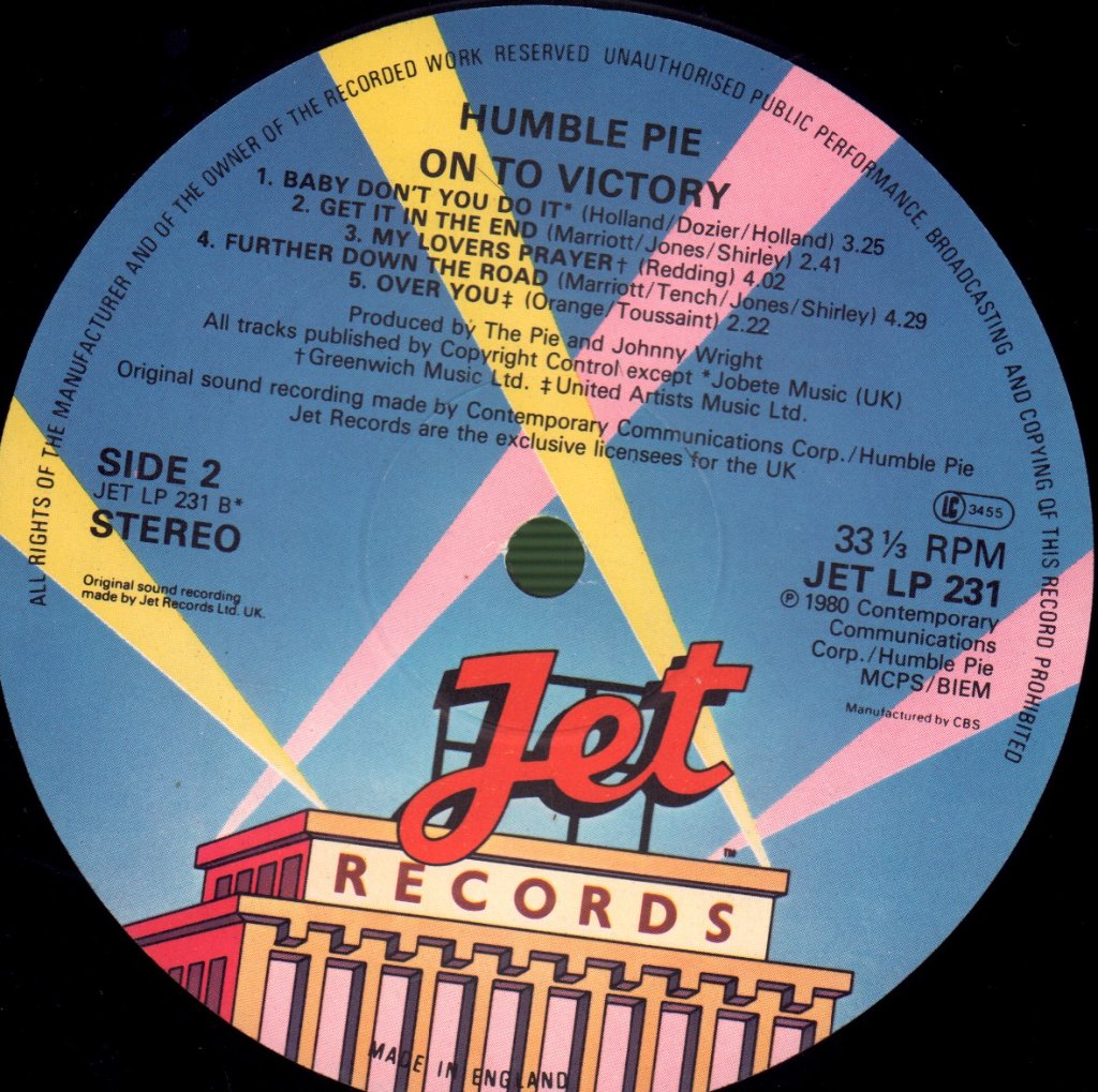 Humble Pie - On To Victory - Lp