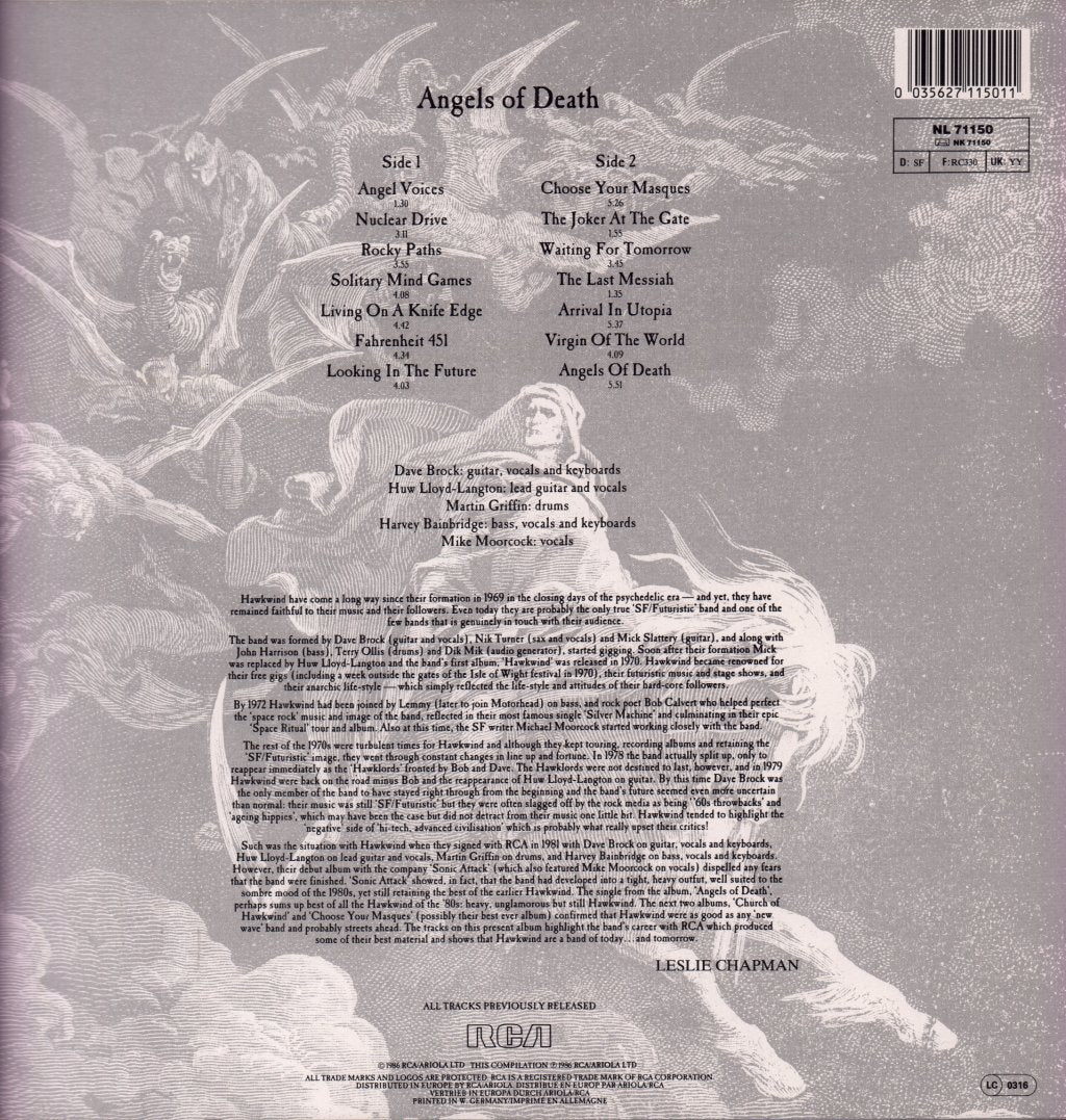 Hawkwind - Angels Of Death - Lp