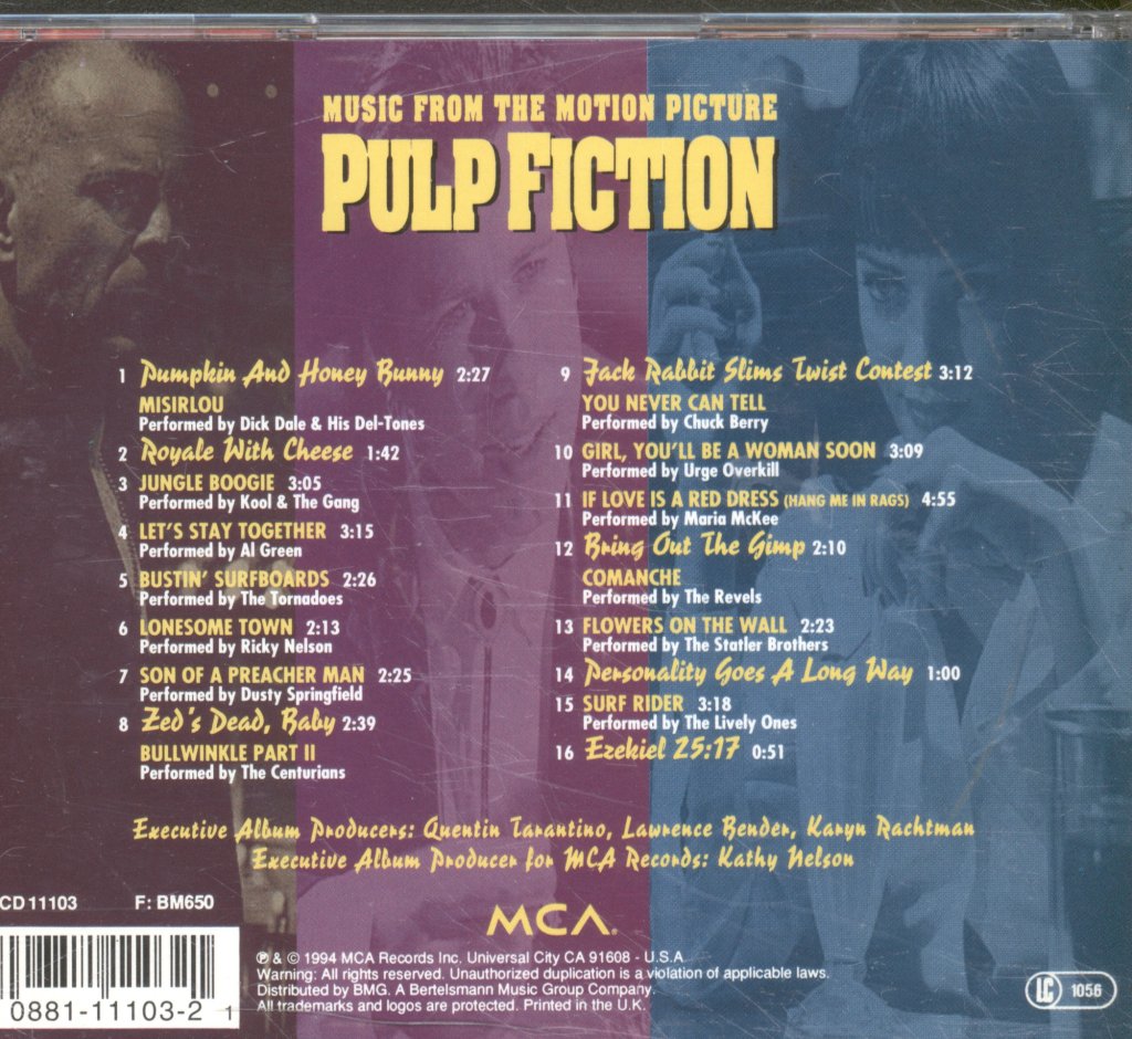 Various Artists - Pulp Fiction Soundtrack - Cd