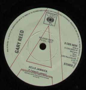 Gary Reed - Hello Jamaica - 7 Inch