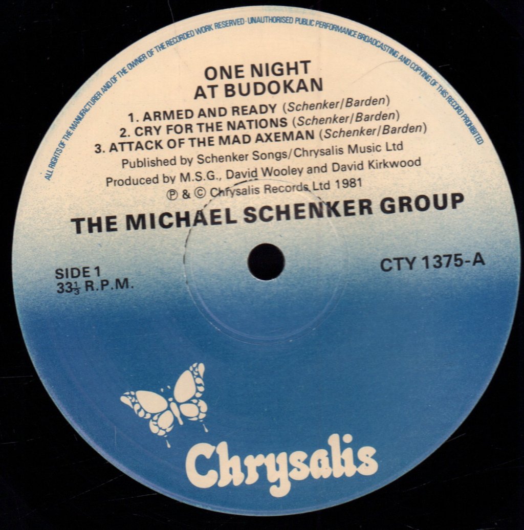 Michael Schenker Group - One Night At Budokan - Double Lp