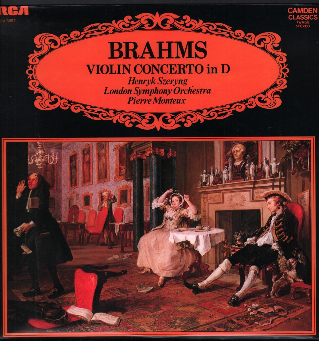 Henryk Szeryng / Pierre Monteux / London Symphony Orch. - Brahms - Violin Concerto In D - Lp