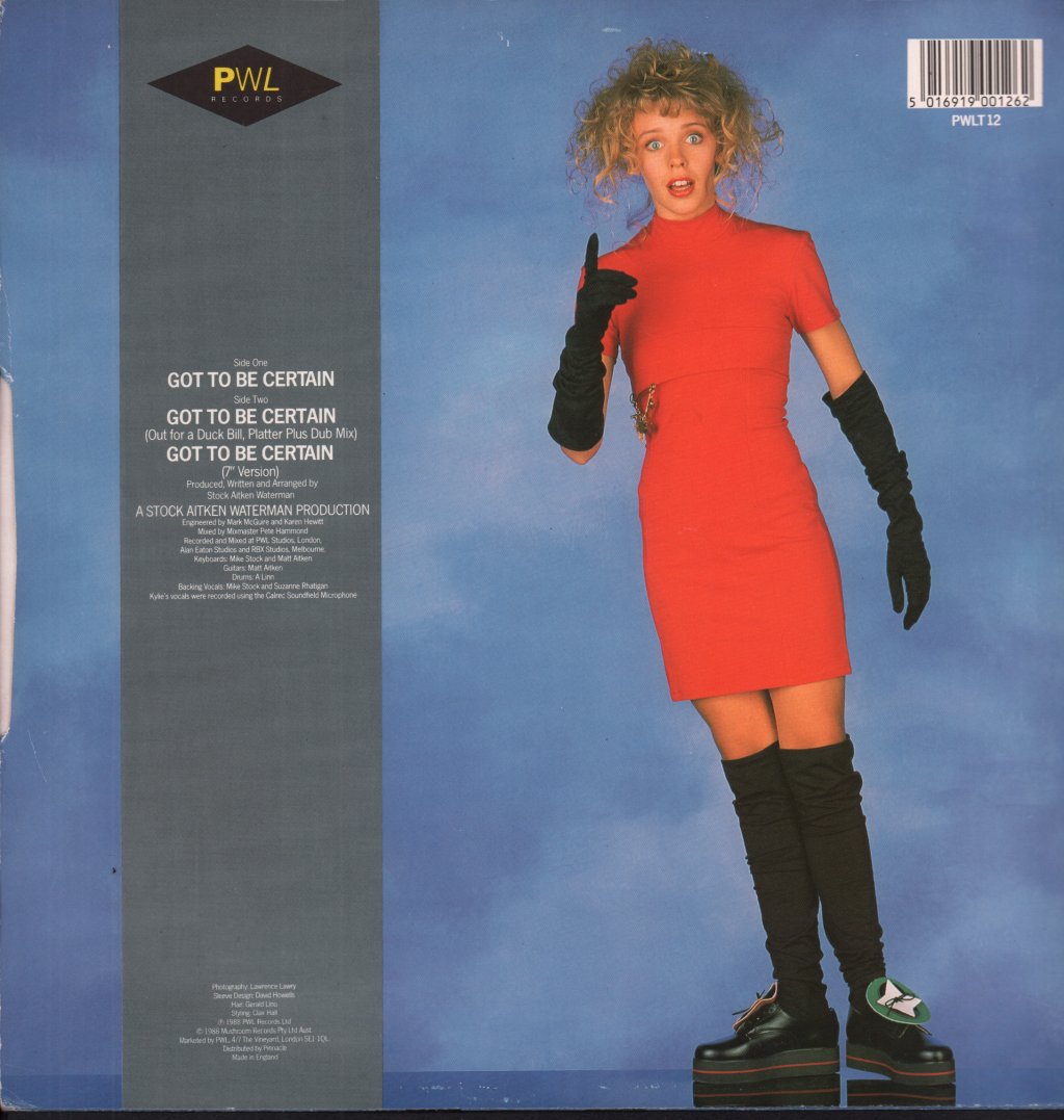 Kylie Minogue - Got To Be Certain - 12 Inch
