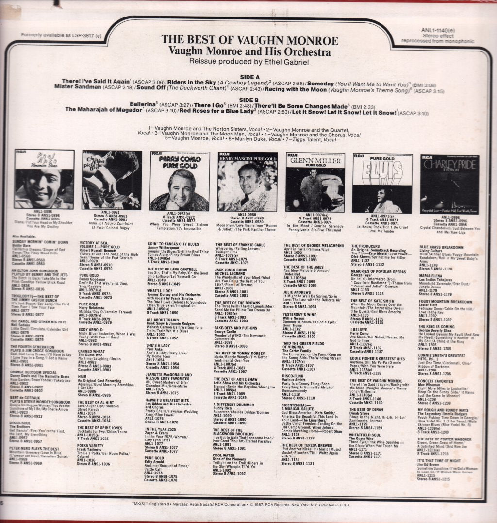 Vaughn Monroe - Best Of - Lp