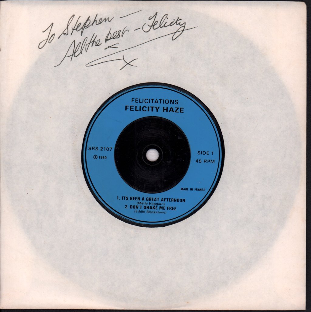 Felicity Haze - Felicitations - 7 Inch