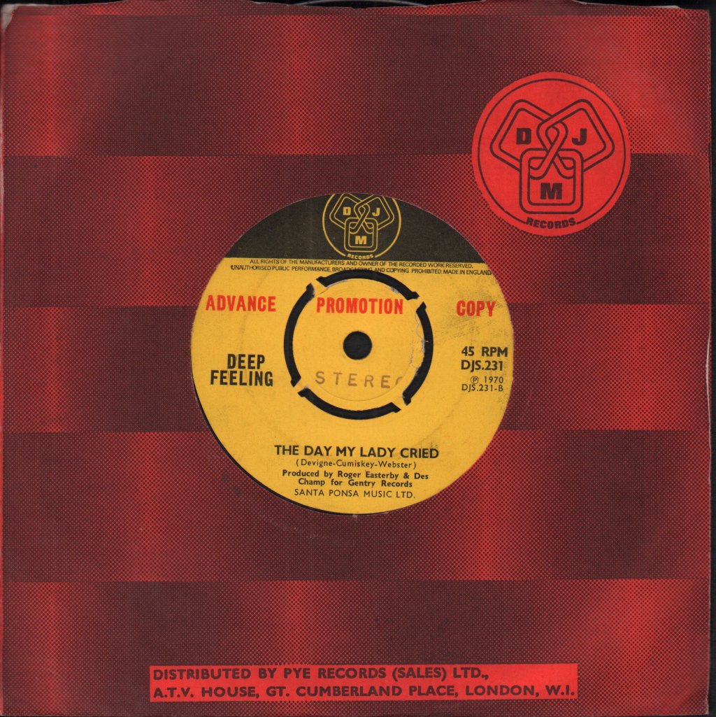 Deep Feeling - Do You Wanna Dance - 7 Inch