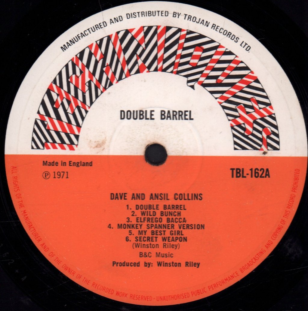 Dave And Ansel Collins - Double Barrel - Lp
