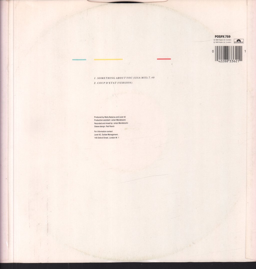Level 42 - Something About You - 12 Inch