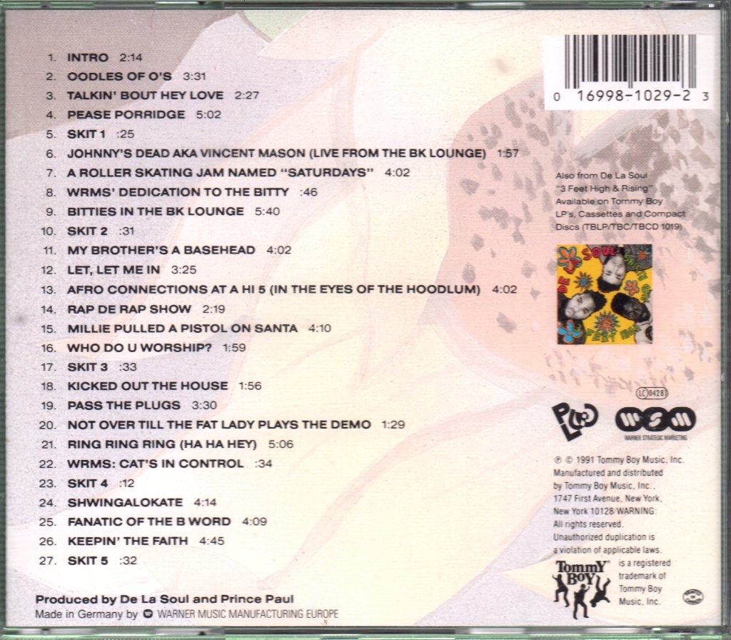 De La Soul - De La Soul Is Dead - Cd