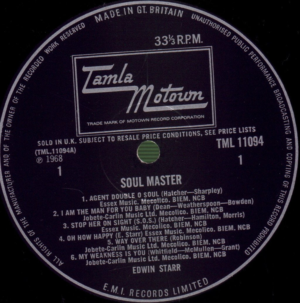 Edwin Starr - Soul Master - Lp