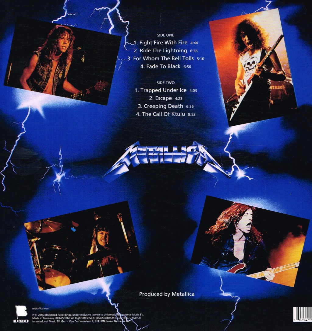 Metallica - Ride The Lightning - Lp