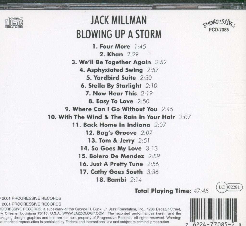 Jack Millman - Blowing Up A Storm - Cd