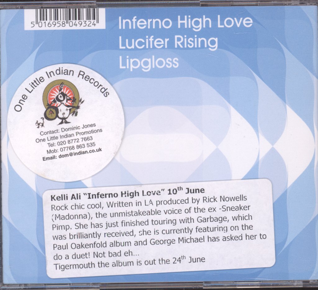 Kelli Ali - Inferno High Love - Cd