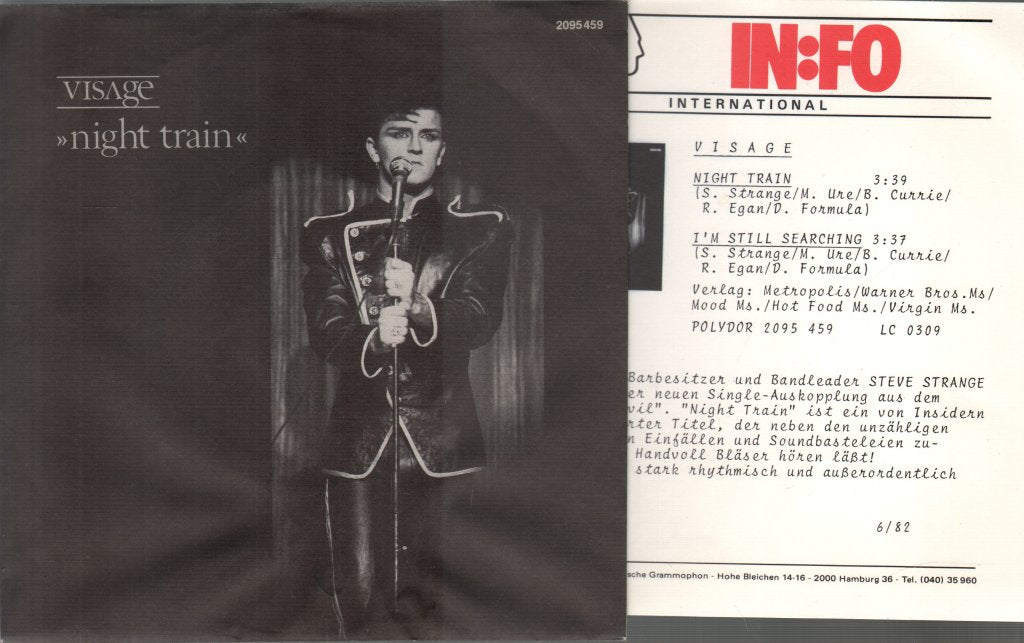 Visage - Night Train - 7 Inch