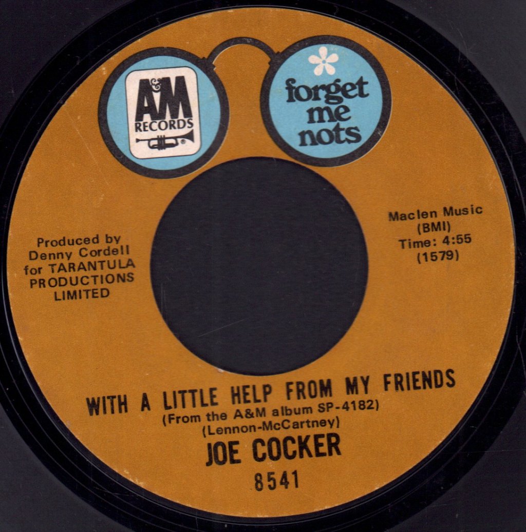 Joe Cocker - With A Little Help From My Friends - 7 Inch