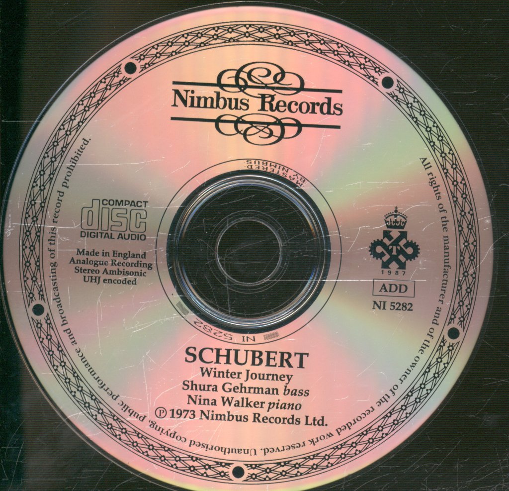 Shura Gehrman / Nina Walker - Schubert - Winter Journey - Cd