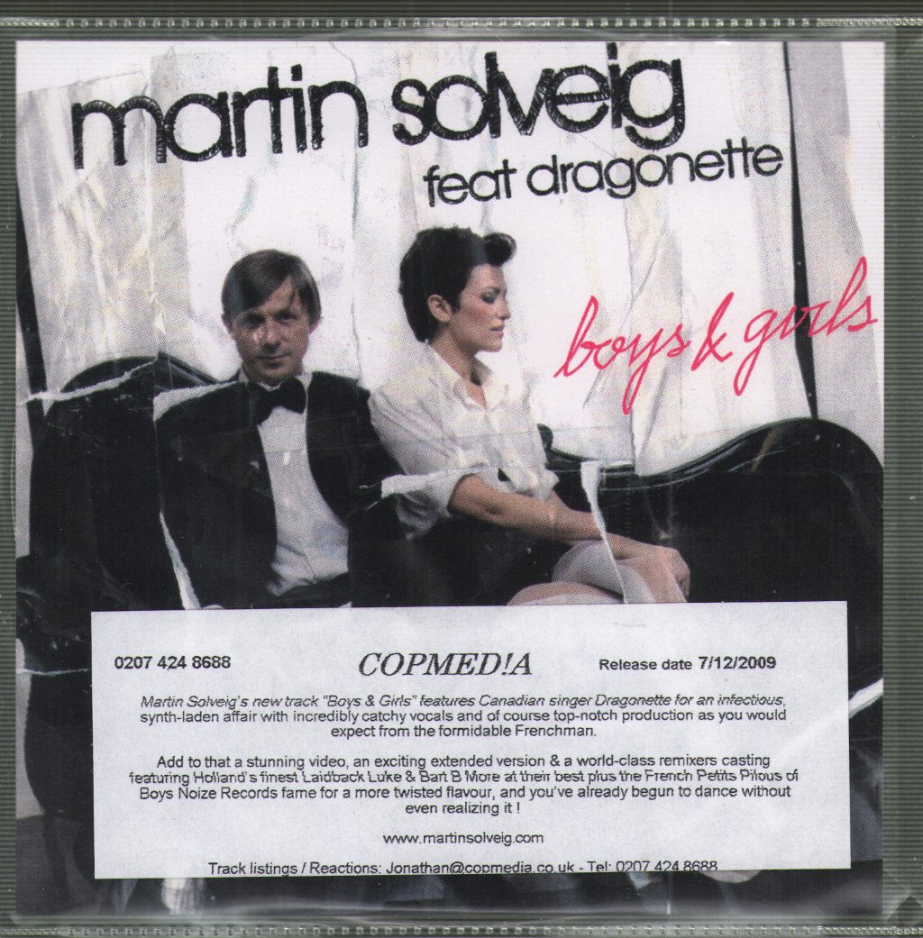 Martin Solveig Featuring Dragonette - Boys & Girls - Cdr