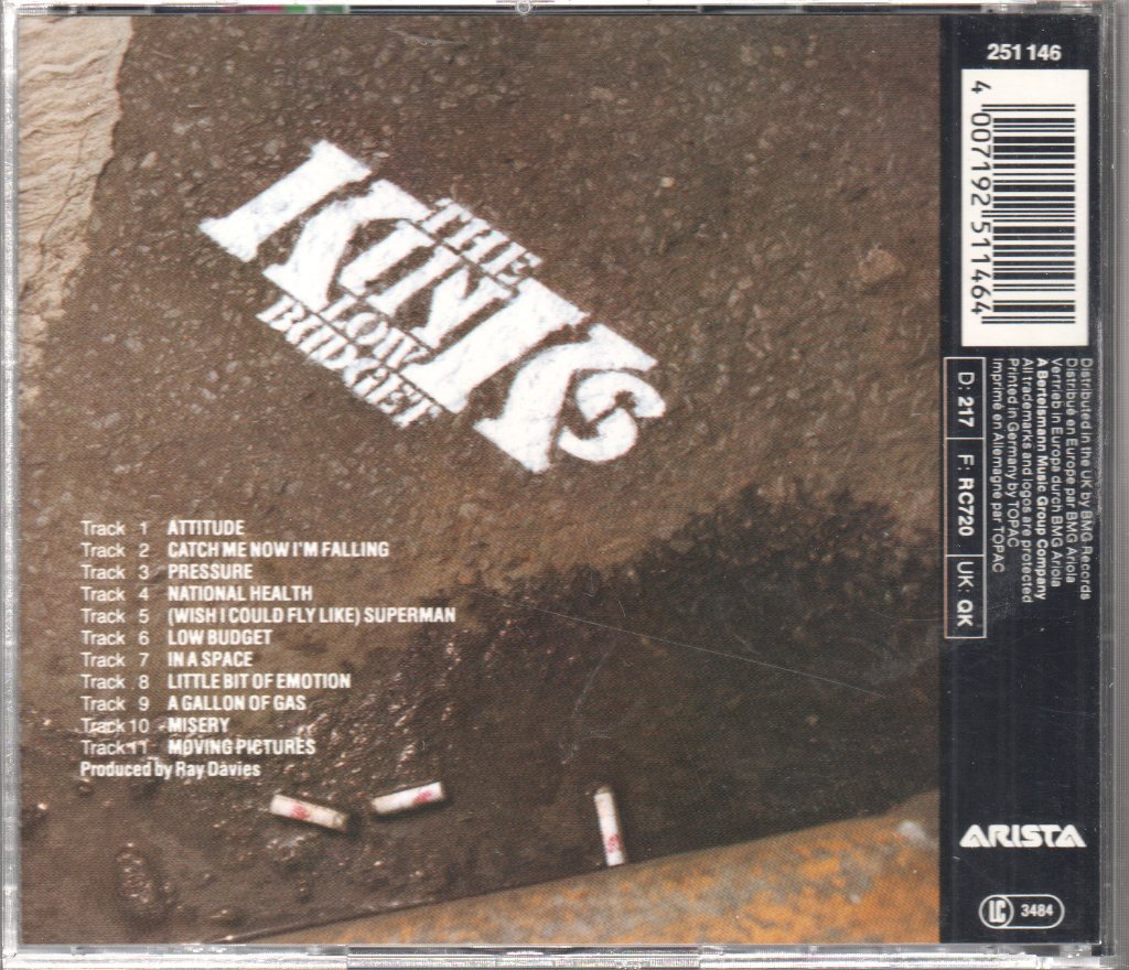 Kinks - Low Budget - Cd