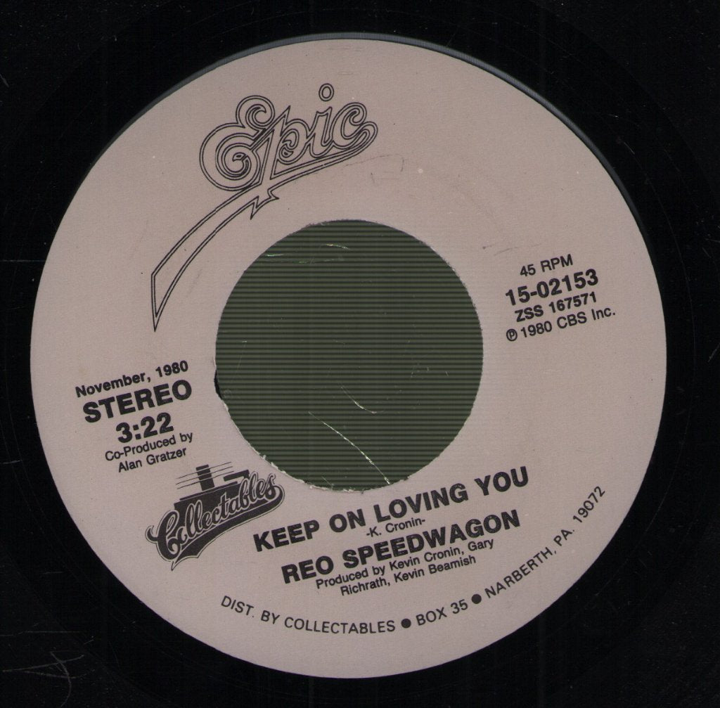 REO Speedwagon - Time For Me To Fly / Keep On Loving You - 7 Inch