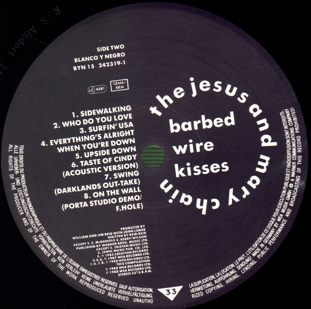 Jesus And Mary Chain - Barbed Wire Kisses (B-Sides And More) - Lp
