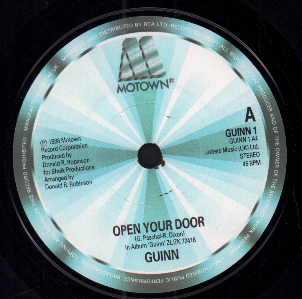Guinn - Open Your Door - 7 Inch