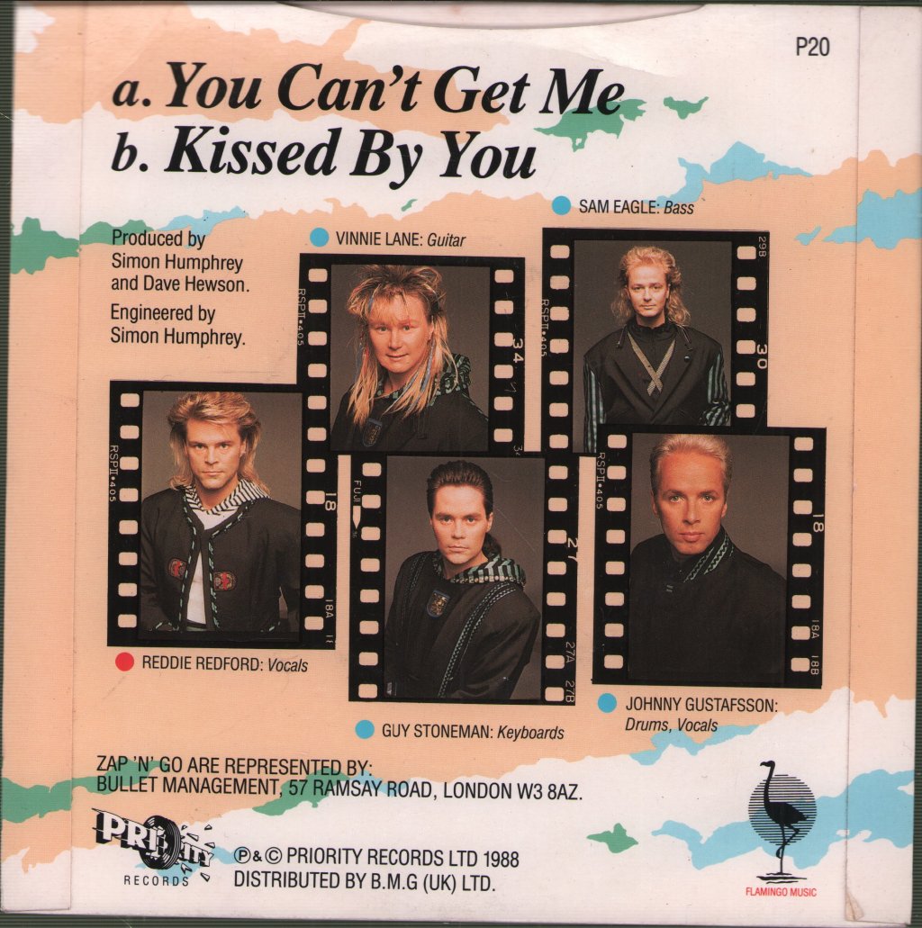 Zap 'N' Go - You Can't Get Me - 7 Inch