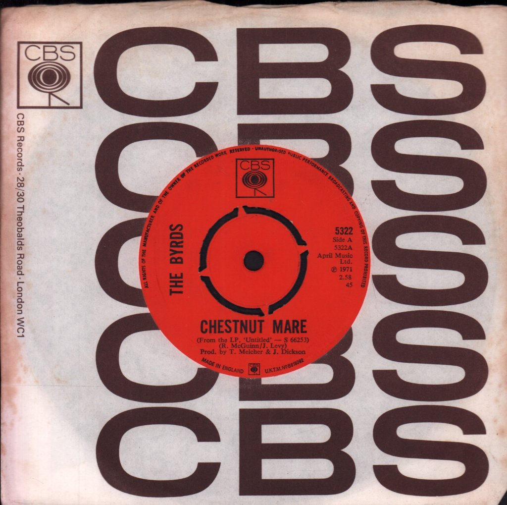 Byrds - Chestnut Mare - 7 Inch