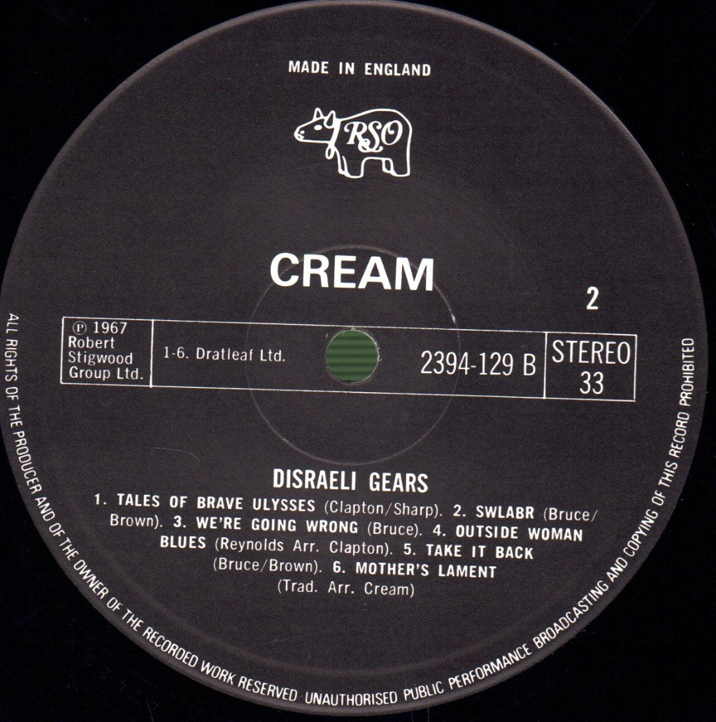 Cream - Disraeli Gears - Lp