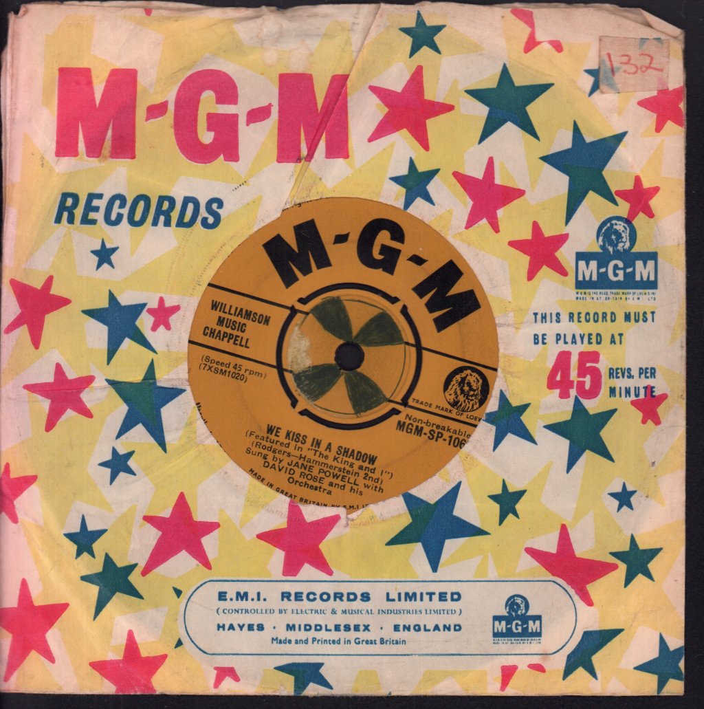 jane powell with david rose and his orchestra - Hello, Young Lovers - 7 Inch