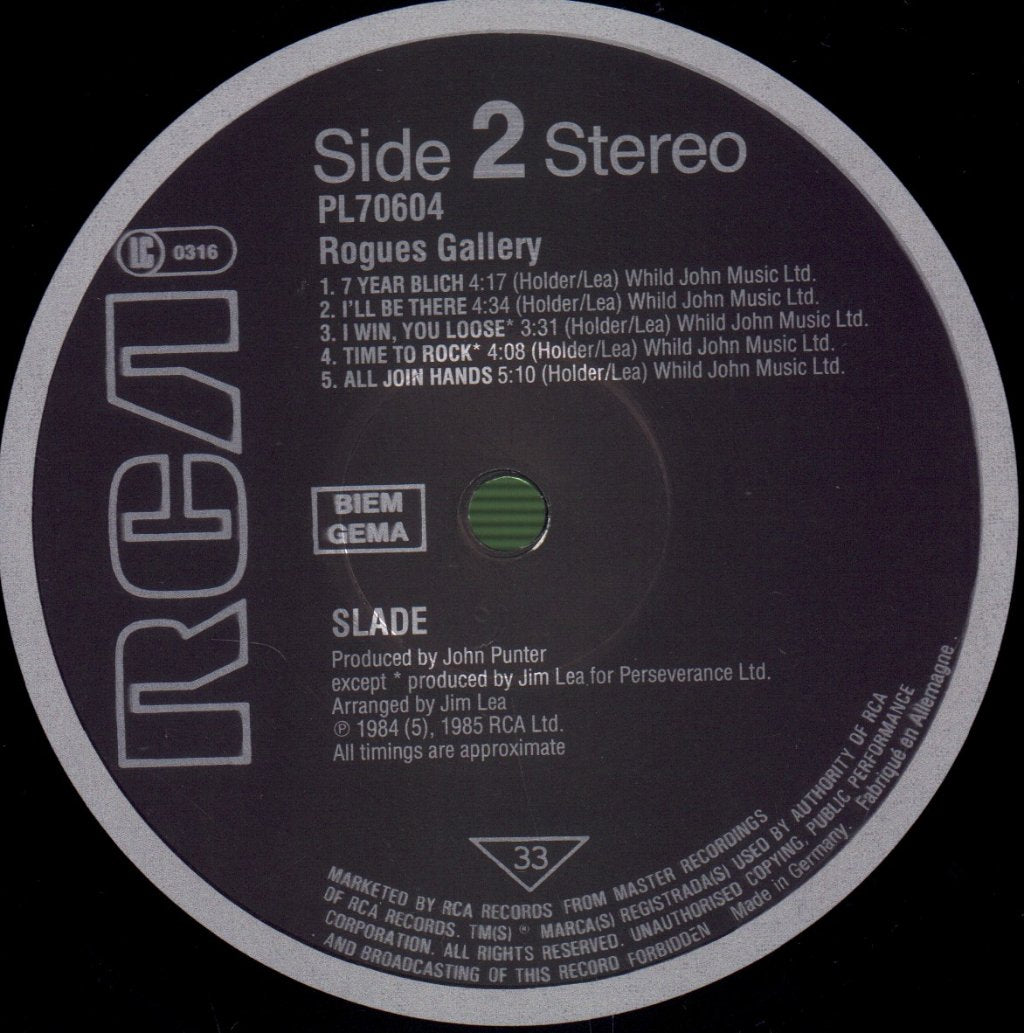 Slade - Rogues Gallery - Lp