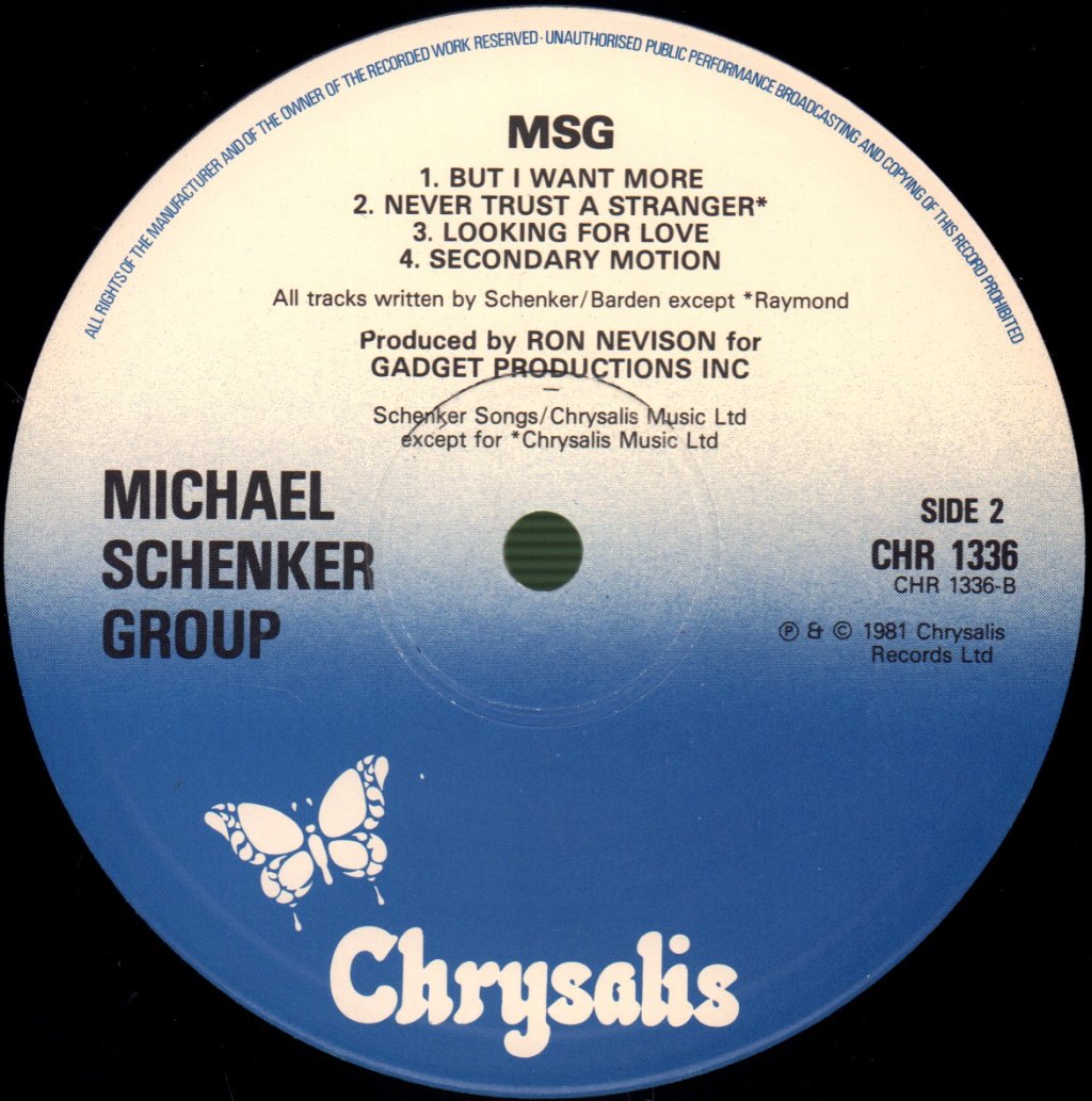 Michael Schenker Group - MSG - Lp