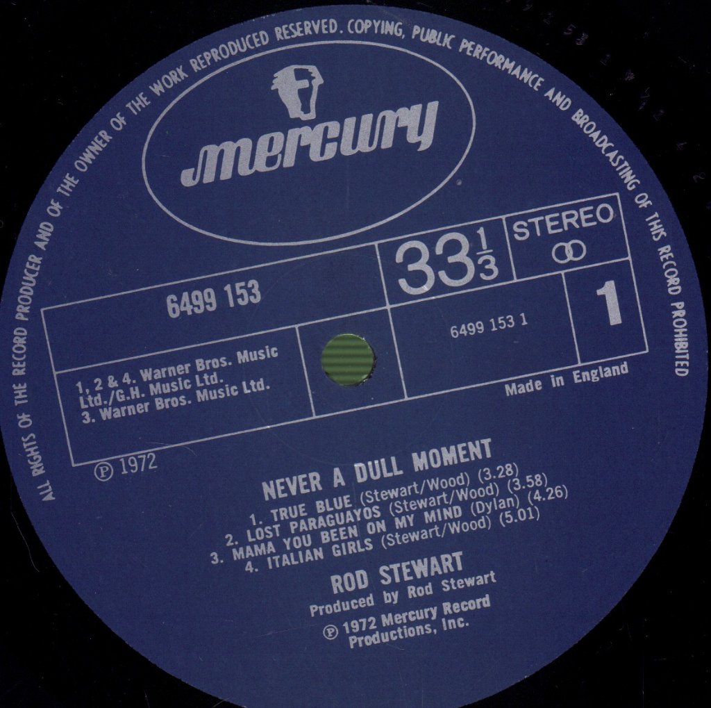 Rod Stewart - Never A Dull Moment - Lp