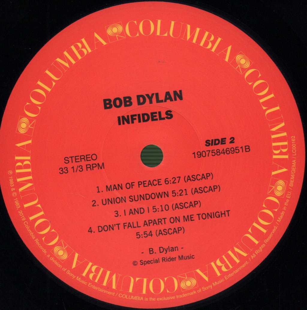 Bob Dylan - Infidels - Lp