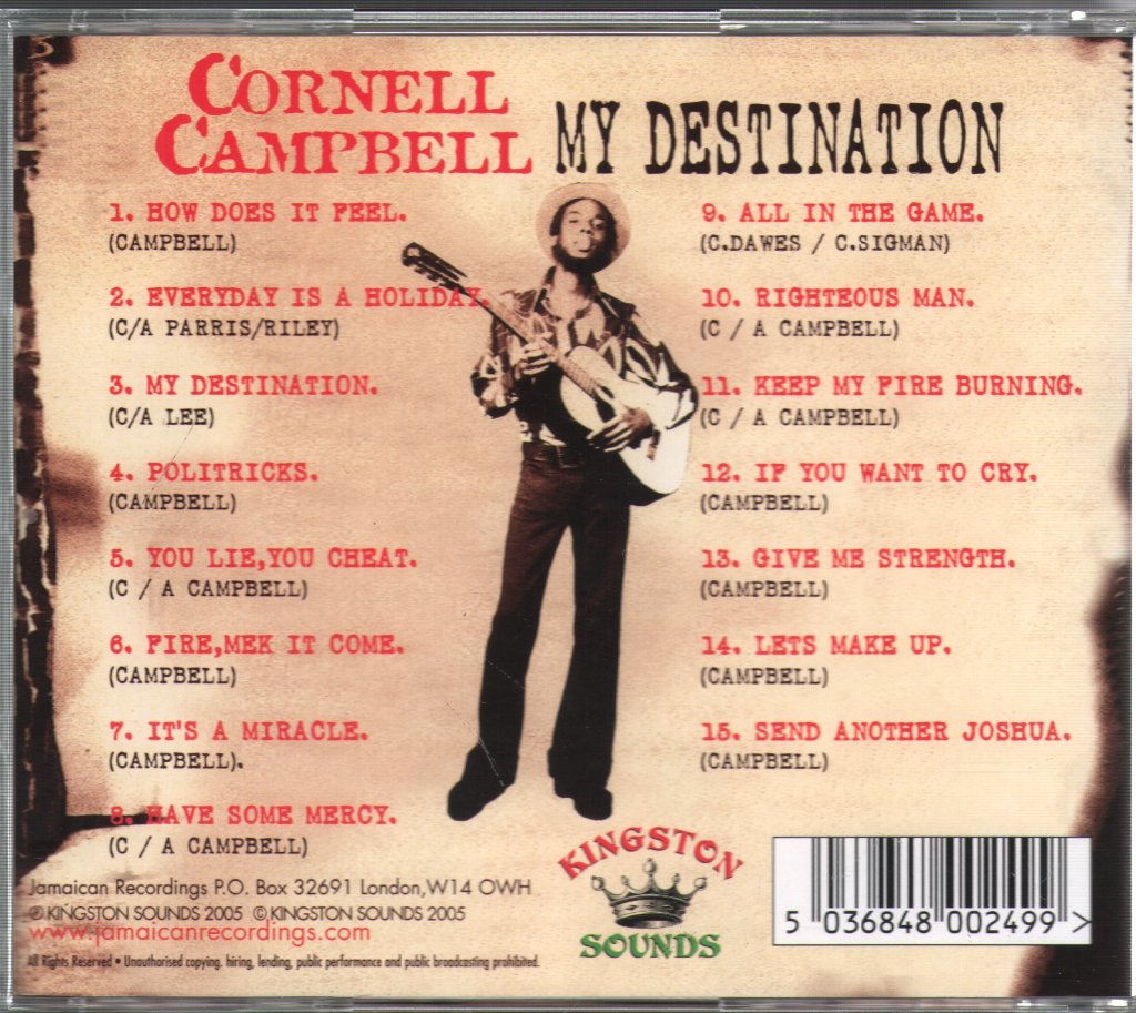 Cornell Campbell - My Destination - Cd