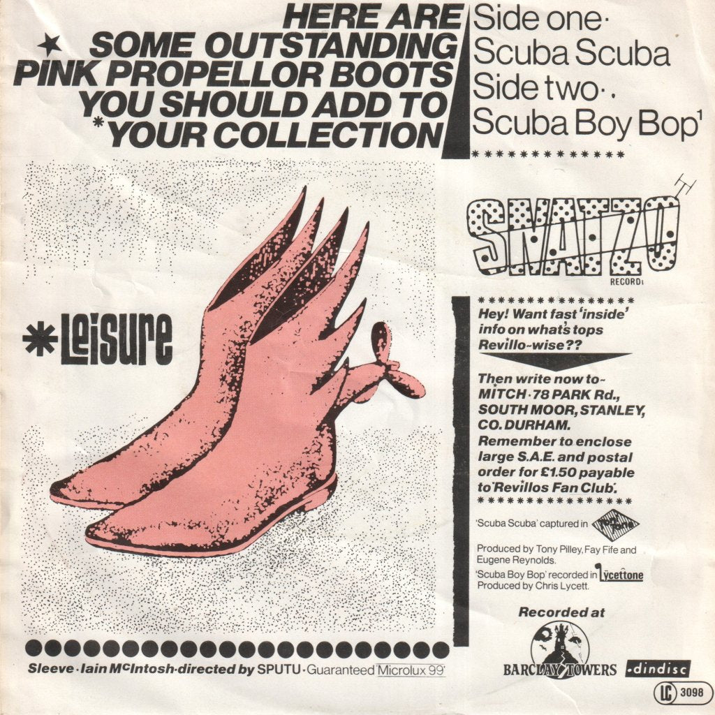 Revillos - Scuba Scuba - 7 Inch